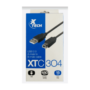 XTech XTC304 USB A-male to B-female Cable