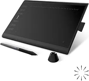 HUION Inspiroy H1060P Graphics Drawing Tablet with 8192 Pressure Sensitivity Battery