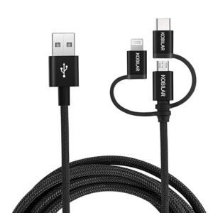 Kobilar 3 in 1 USB Cable Multi Fast Charging,3.3Ft,