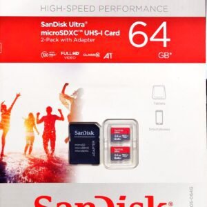 SanDisk Ultra Micro SDXC UHS-I Card 64GB 2-pack / Adapter
