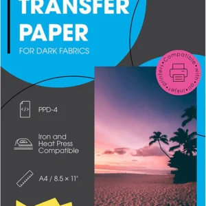 PPD Inkjet Iron-On Dark Transfer Paper PPD-4 Letter (sold per sheet)