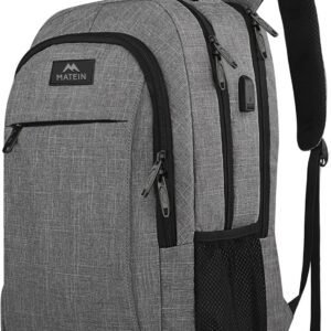 MATEIN Travel Laptop Backpack, Business Anti Theft Slim Sturdy Laptops Backpack