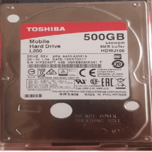 Toshiba 500GB Hard DRIVE