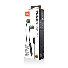 JBL Tune 310C - Black Wired Hi-Res in-Ear Headphones
