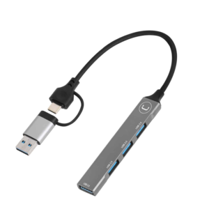 UNNO USB 3.0 Hub 4 Ports Type C & A HB1014SV